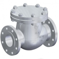 Клапан обратный поворотный 19с76нж Ду100 Ру16