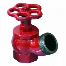 Клапан пожарный латунь угловой 125° DN50 PN16 ВР/НР (класс гермет. А)